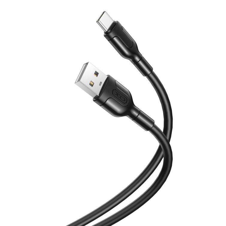 XO-kaapeli NB212 USB - USB-C 1,0 m 2,1A musta