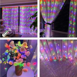 LED CURTAIN (300 LED LAMPS) 3Mx3M MULTICOLOR