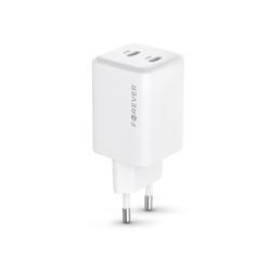 Forever TC-08-45CC GaN PD charger 2x USB-C 45W white