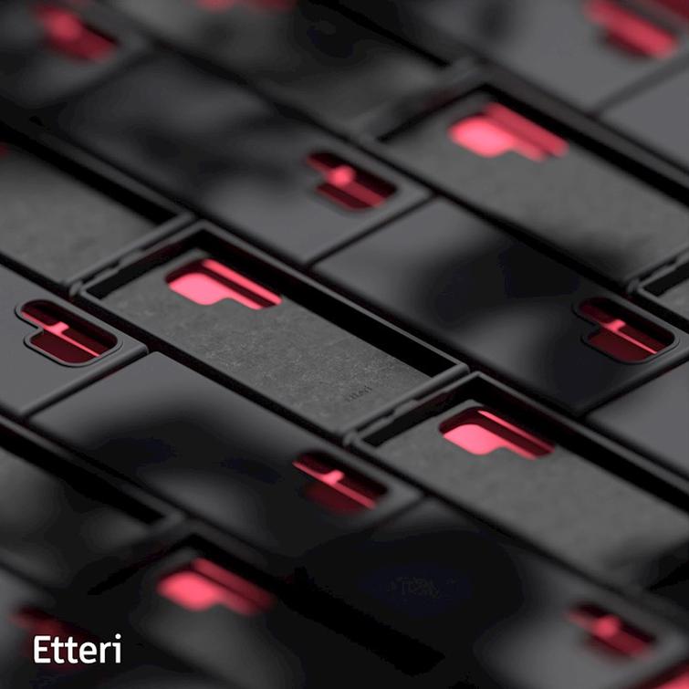 Etteri Silicone Mag kotelo Samsung Galaxy S25 Ultra mustalle