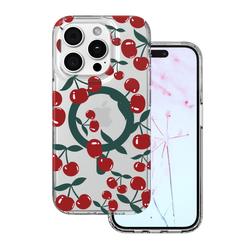 Cherry Mag case for iPhone 14 Pro 6,1" transparent