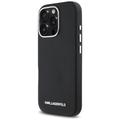 Karl Lagerfeld Hardcase MagSafe FW Saffiano Metal Logo -suojakuori iPhone 16 Pro 6,3":lle, musta