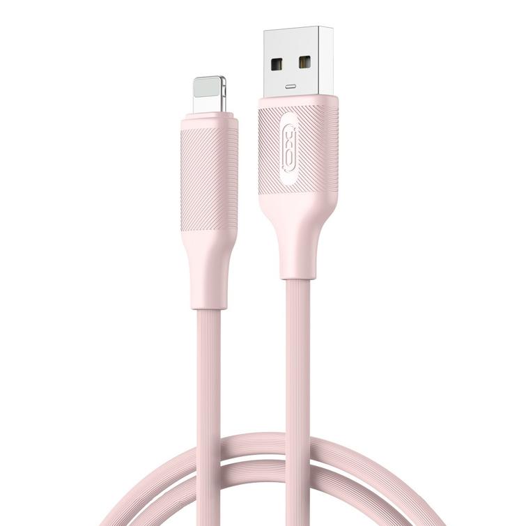 XO kaapeli NB265 USB - Lightning 1,0m 2,4A pinkki