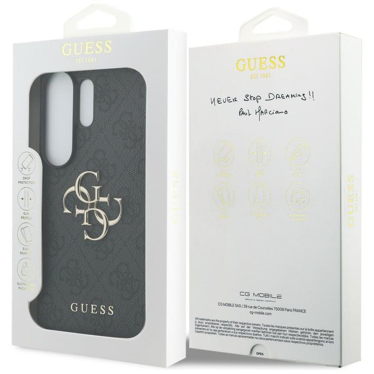 Guess case 4G Big Metal Logo for Samsung Galaxy S26 Ultra black