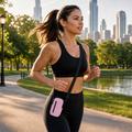Multifunctional sports phone bag 2in1 pink