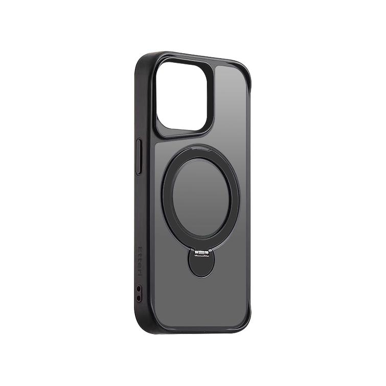 Etteri Matt Mag Ring kotelo iPhone 15 Pro Max 6,7" mustalle