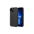 Karl Lagerfeld case for iPhone 14 Plus 6,7" KLHCP14MFWHK black PU Leather case Perforated Logo and Metal Buttons