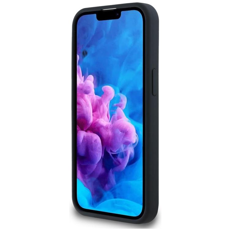 Karl Lagerfeld HC MagSafe Silicone Double Heads case for iPhone 16e Black