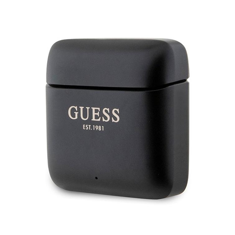 Guess Bluetooth-kuulokkeet GUTWSSU20ALEGK TWS + latausasema mustat printtilogolla