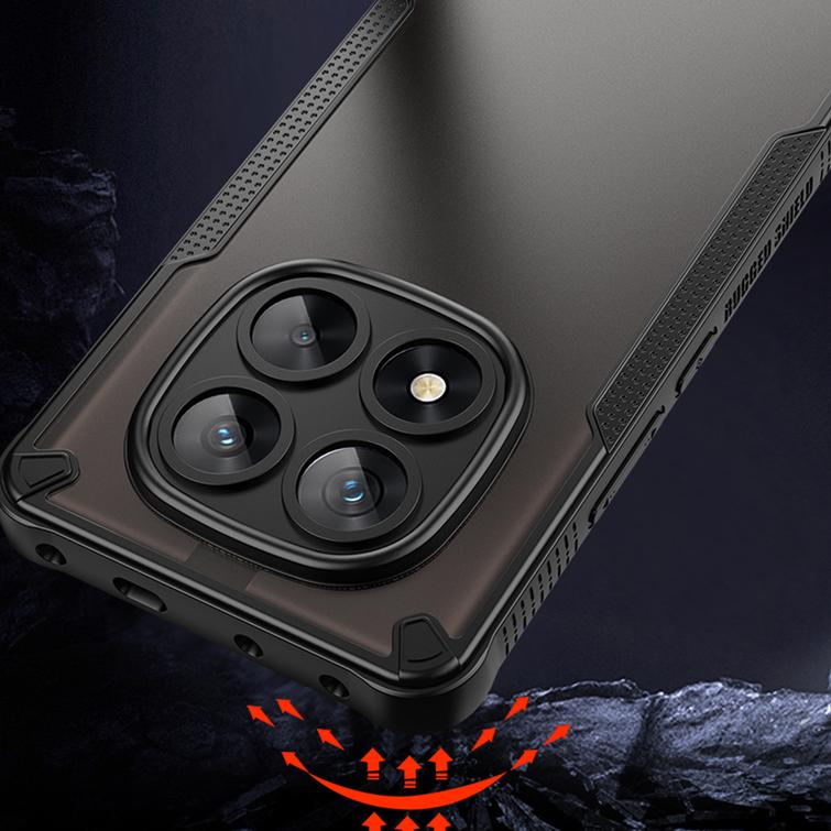 Defender Matt -suojakuori Xiaomi Redmi Note 14 Pro 5G:lle (maailmanlaajuinen) musta