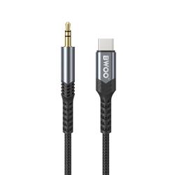 BWOO kaapeli AUX 3,5 mm - USB-C BO-AUX066 czarny