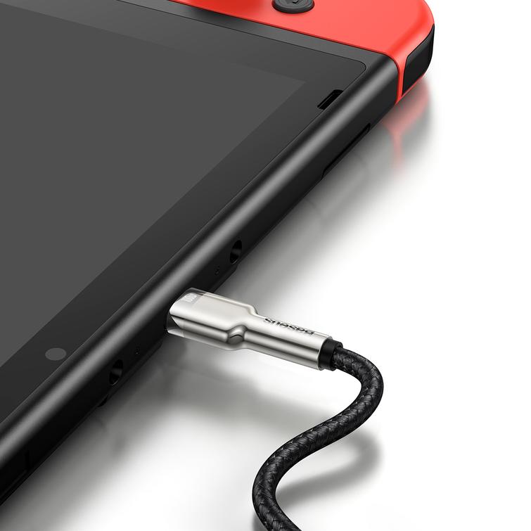 Baseus-kaapeli Cafule Metal PD USB-C - USB-C 2,0 m musta 100W