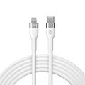 Forever Joustava USB-C - Lightning-kaapeli 1,0 m 20W valkoinen