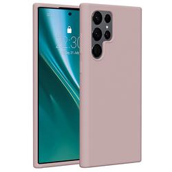 Etteri silikonikotelo Samsung Galaxy S22 Ultra vaaleanpunaiselle