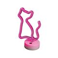 Neon-LED jalustalla CAT pinkki FSNE02 Forever Light
