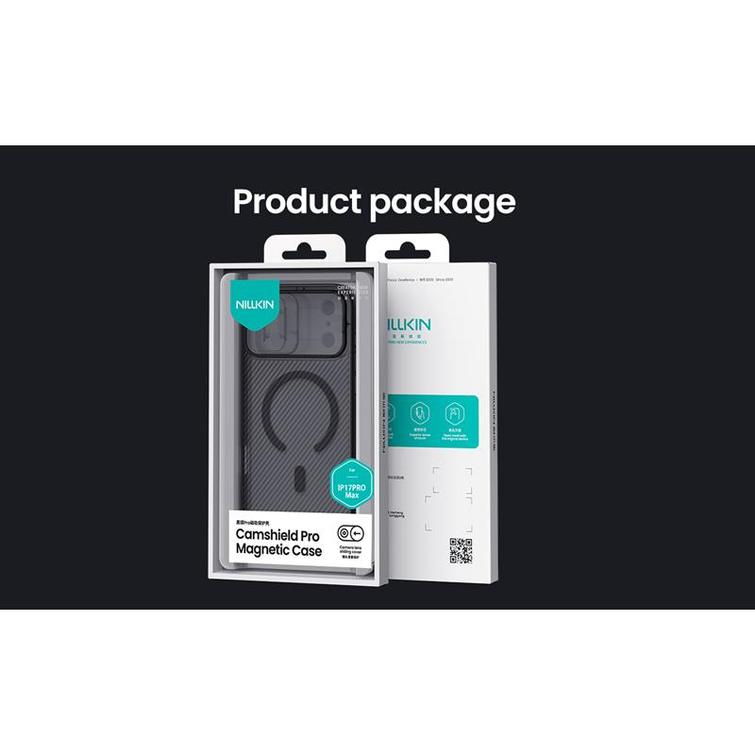 NILLKIN CAMSHIELD PRO MAGNETIC IPHONE 17 PRO MAX / IPHONE 18 PRO MAX, L&Auml;PIN&Auml;KYV&Auml; MUSTA