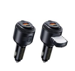 REMAX CAR CHARGER YATOY SERIES WITH SCENT 60W PD QC RCC353 1xUSB + 1XuSB-C BLACK