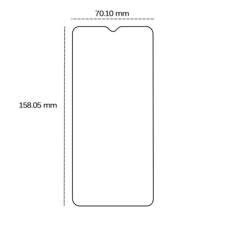 Karkaistu lasi 2,5D Motorola Moto E13:lle