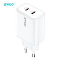BWOO CDA206 PD 35W sein&auml;laturi 1x USB-C-portti valkoinen