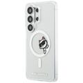Karl Lagerfeld case IML Peekaboo Choupette MagSafe for Samsung Galaxy S26 Ultra transparent