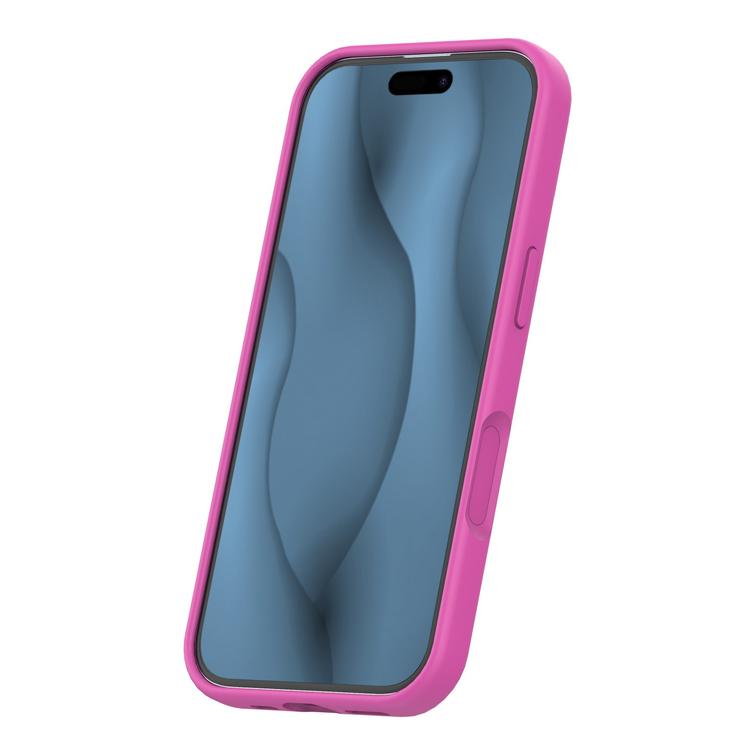 Silikoninen ohut Mag-kotelo iPhone 17 6,3" fuksia