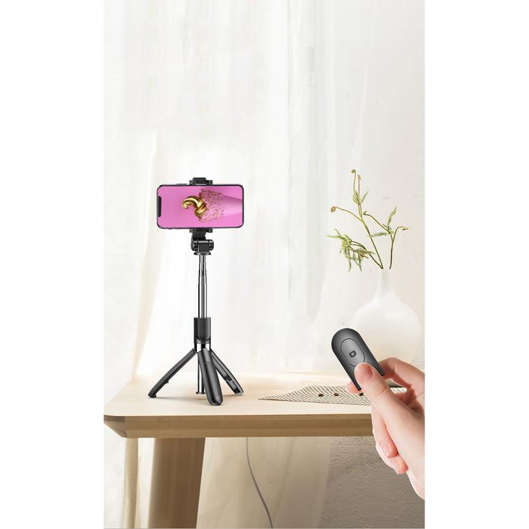 XO selfiekeppi Bluetooth-jalusta SS08 musta 68cm