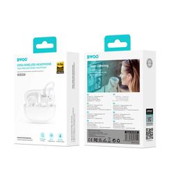 BWOO Bluetooth-kuulokkeet BW39 TWS juoksuun, valkoiset