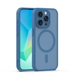 Mag Matt case for iPhone 15 Pro 6,1" dark blue camera protection