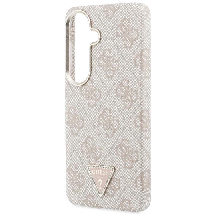 Guess case 4G Triangle Logo MagSafe for Samsung Galaxy S26 pink