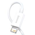 Baseus Superior USB - Lightning -kaapeli 1,5 m 2,4A valkoinen