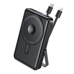 YESIDO POWERBANK YP72 10000MAH 22.5W USB-A+C + CABLE USB-C+IP, BLACK