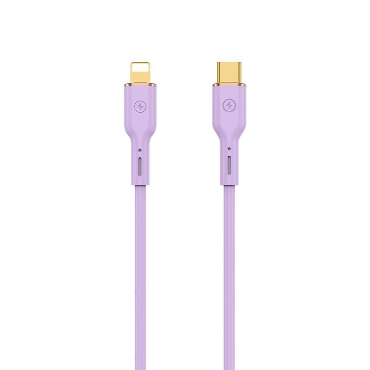 WIWU kaapeli YQ01 USB-C - Lightning 30W 1,2m violetti
