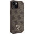 Guess case for iPhone 15 Plus 6,7" GUHCP15MP4TDSCPW brown hardcase Crossbody 4G Metal Logo