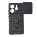 Defender Slide -suojakuori Xiaomi Redmi Note 14 5G:lle (maailmanlaajuinen), musta