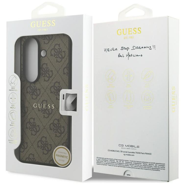 Guess 4G Classic MagSafe case for Samsung Galaxy Z Fold7 brązowy