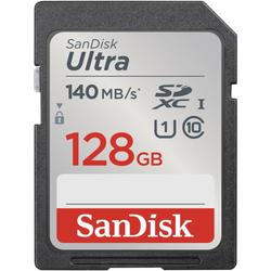 SanDisk Ultra SDXC -muistikortti 128GB, 140MB/s, UHS-I, luokka 10