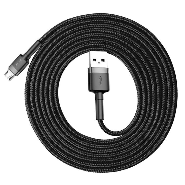 Baseus cable Cafule USB - microUSB 2,0 m 1,5A gray-black