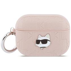 Karl Lagerfeld Monogram Choupette Head case for AirPods Pro 3 pink