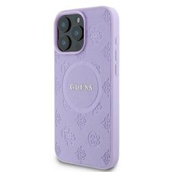 Guess-suojakuori iPhone 16 Pro Max 6,9":lle GUHMP16XPSAPSMEU Saffiano Peony Classic Logo violetti MagSafe