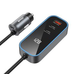 BWOO CC107 PD autolaturi 1x USB-C - USB-A -portti 30W musta