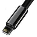 Baseus-kaapeli Volframi USB - Lightning 2,0m 2,4A musta