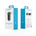 Forever CC-06 PD QC autolaturi 1x USB-C 1x USB 20W musta