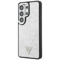 Guess case Fixed Glitter Triangle MagSafe for Samsung Galaxy S26 Ultra silver