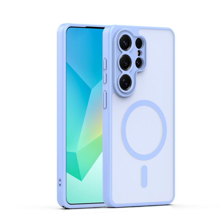 Mag Matt case for Samsung Galaxy S26 Ultra light blue camera protection