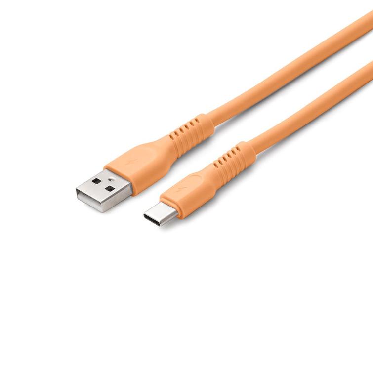 COLORUM-kaapeli USB-A - USB-C 1,8m 3A CK60-AC-14 x Peach Fuzz