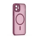 Mag Matt case for iPhone 12 6,1" maroon camera protection