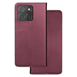 Smart Magnetic case for Motorola Edge 70 Fusion burgundy