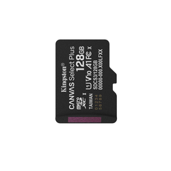 Kingstonin muistikortti microSD 128GB Canvas Select+ G3 150MB/s