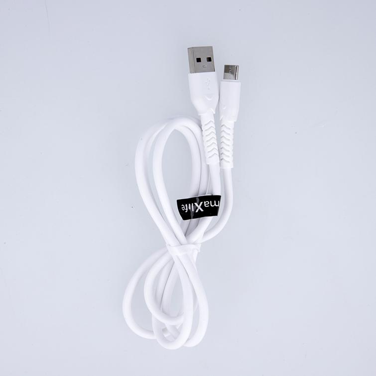 Maxlife MXUC-04 USB-kaapeli - Lightning 1,0 m 3A valkoinen