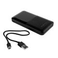 POWERBANK MX ROTH 10 000 mAh, 2XUSB, 10W Li-Po, BLACK, + microUSB CABLE